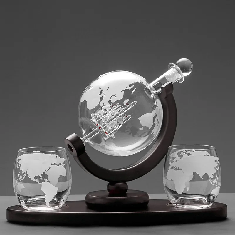 Decanter Globe Set - Set Gelas Wiski Teko Minuman Keras