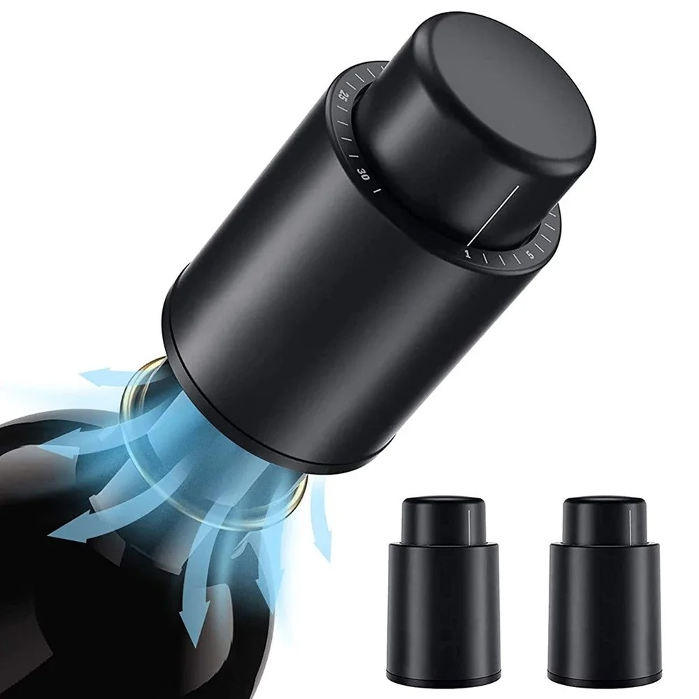 Wine Preservation Pump - Penutup Vakum Penyimpan Anggur Tipe Tekan,