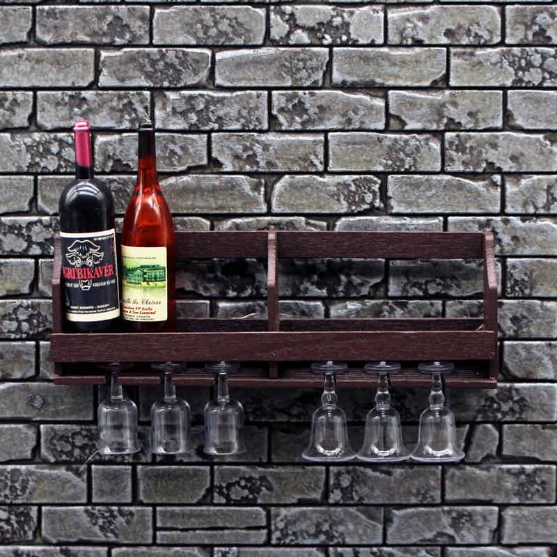 Home Bar Stand - 1 Set Rak Gelas Anggur Miniatur