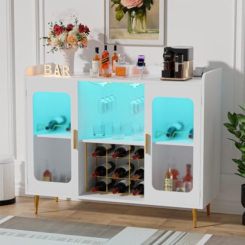 Home Bar And Cabinet - Lemari Minuman dengan Stopkontak dan Lampu