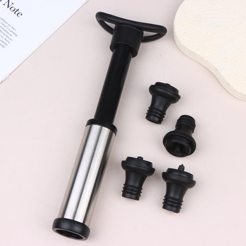 Wine Preservation Pump - Set Penyimpan Anggur Vakum, Penutup Botol