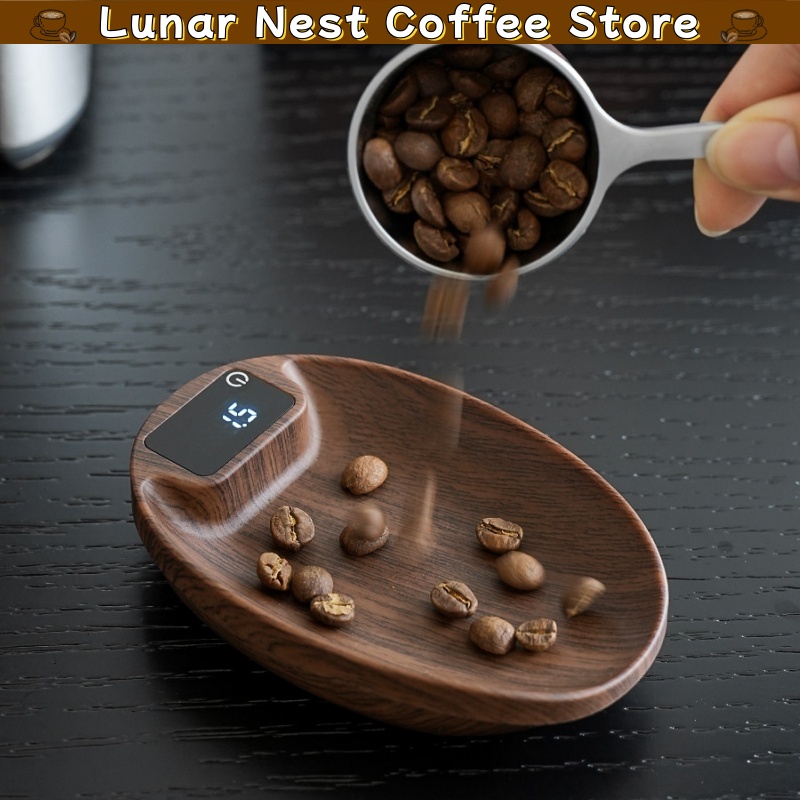 Home Barista - Timbangan Kopi Digital Portabel, Piring Dosis