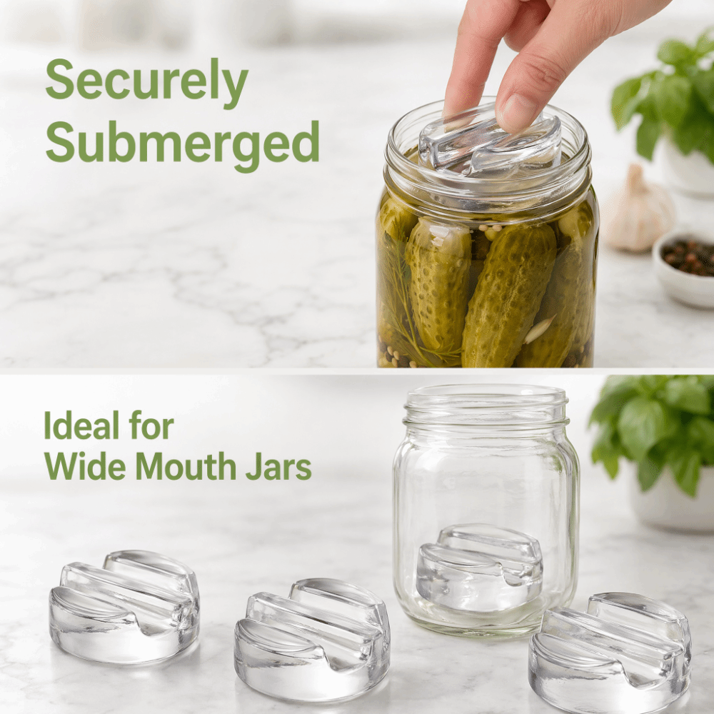 Highball Glass Set - Tutup Stoples Fermentasi Berat dengan Gagang,