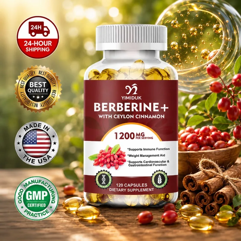 Bitters Bottle Set - Kapsul Berberine Berpotensi Tinggi, dengan Kayu