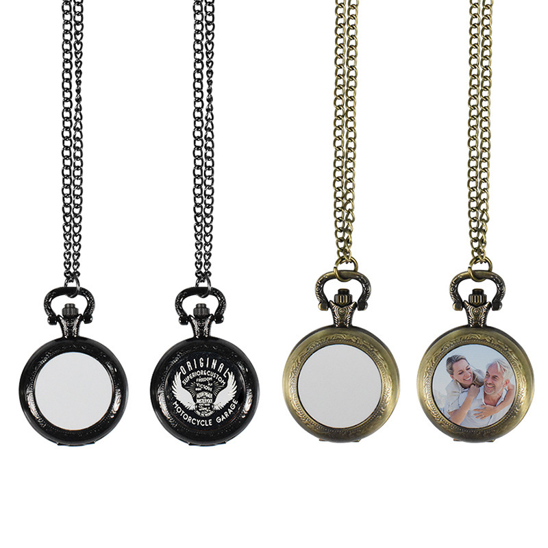 Kalung Liontin Jam Saku Logam  - Old Fashioned Glass ulasan dan harga