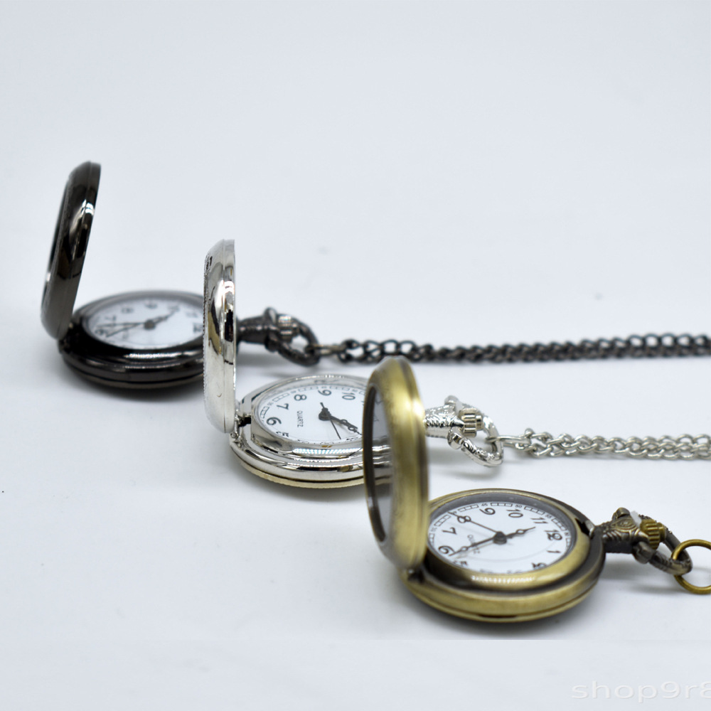 Kalung Liontin Jam Saku Logam  - Old Fashioned Glass ulasan dan harga