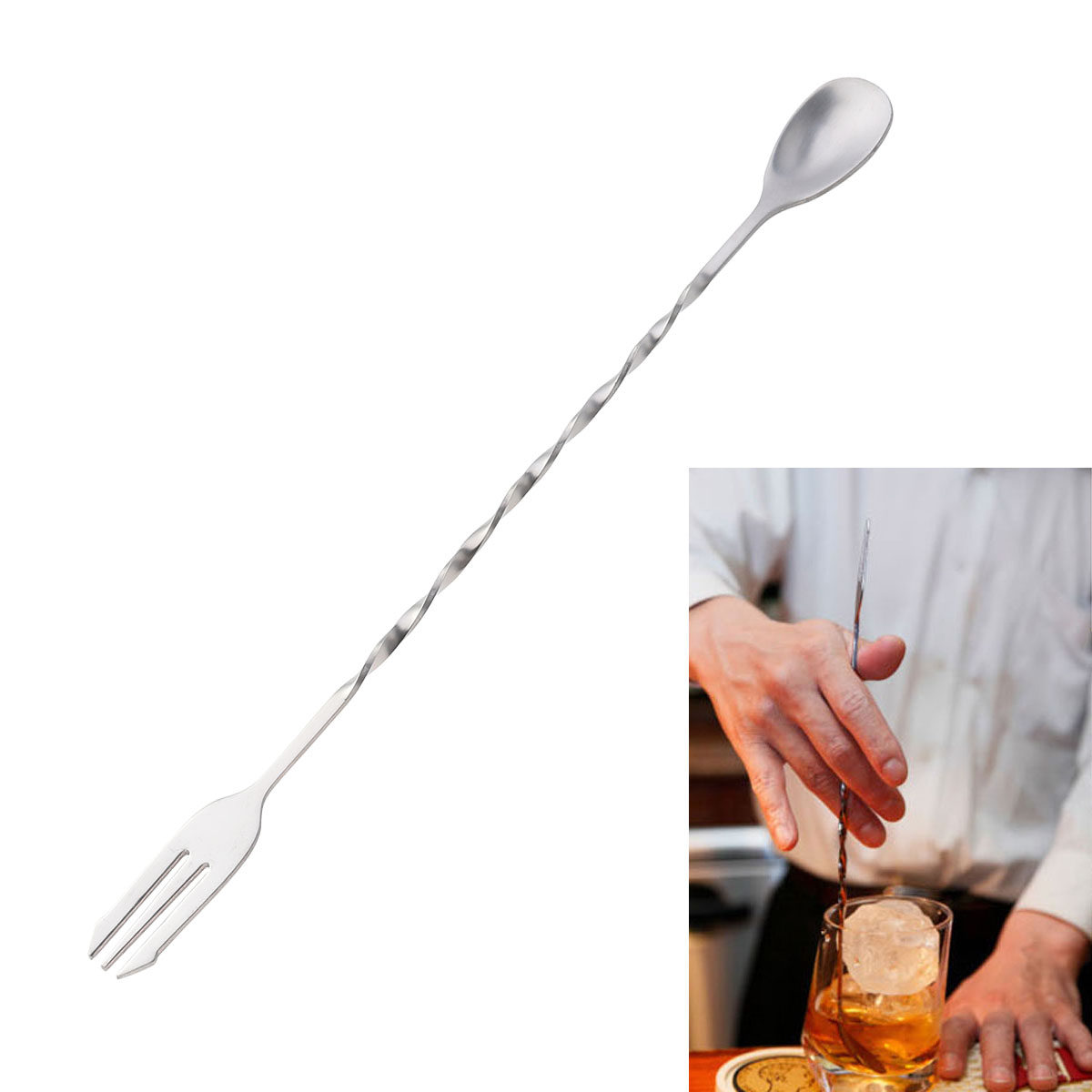 Sendok Pengaduk Koktail dari B - Bar Spoon Twisted ulasan dan harga