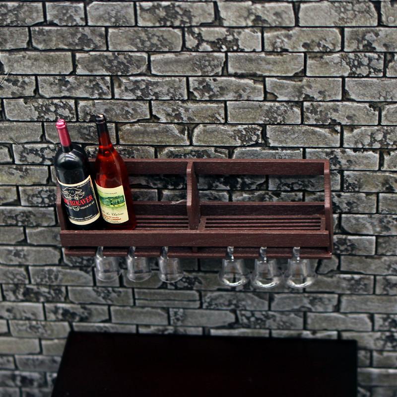 1 Set Rak Gelas Anggur Miniatu - Home Bar Stand ulasan dan harga
