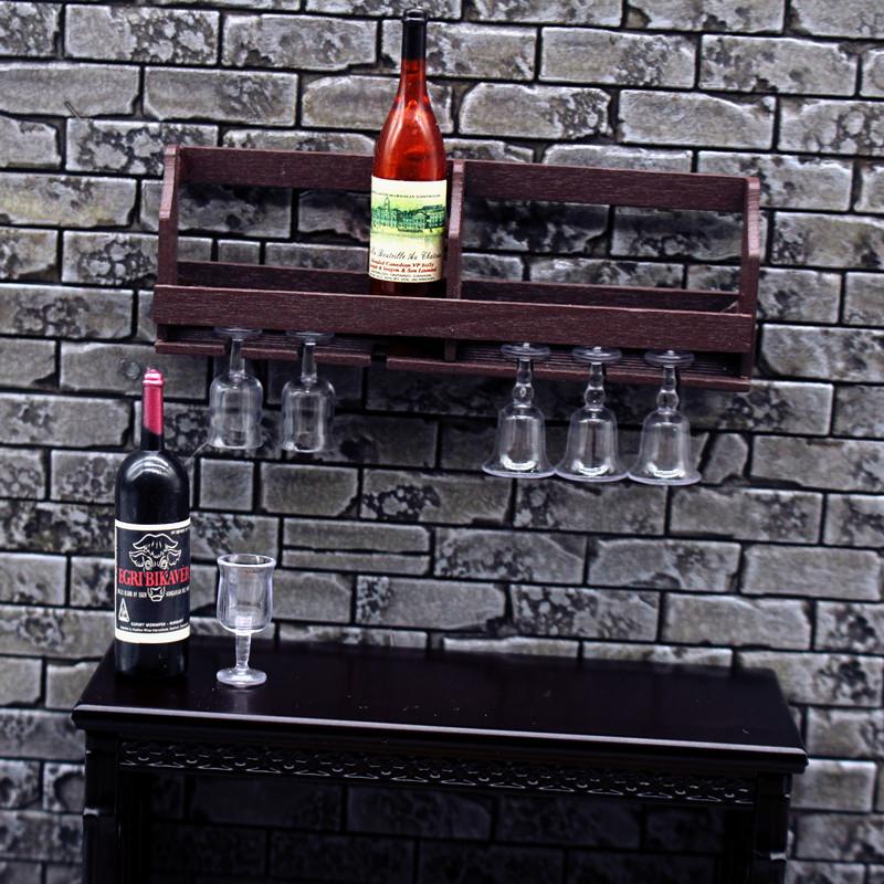 1 Set Rak Gelas Anggur Miniatu - Home Bar Stand ulasan dan harga