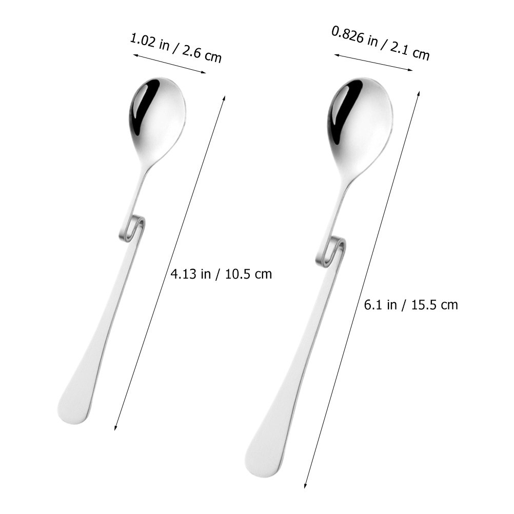 6Pcs Sendok Pengaduk Gantung B - Bar Spoon Twisted ulasan dan harga