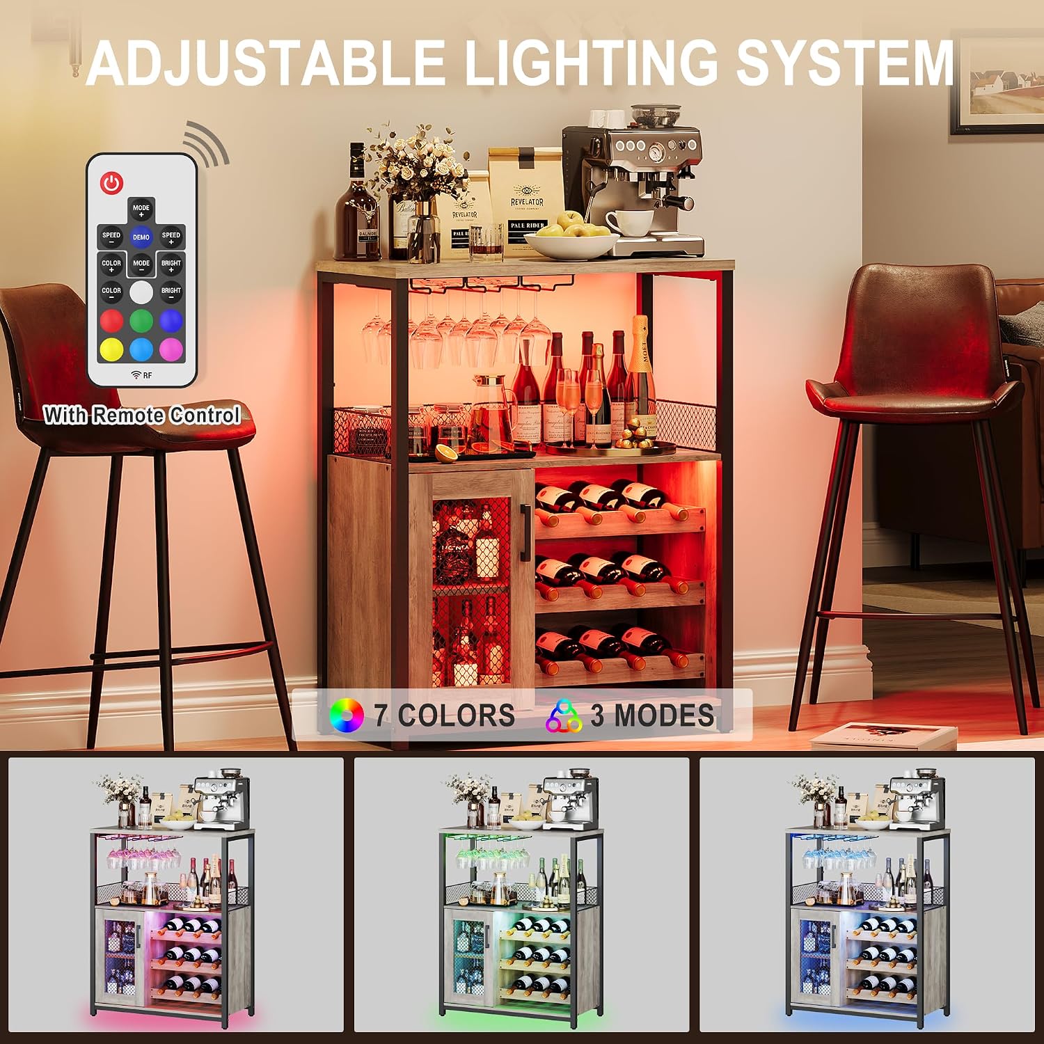 Lemari Bar Anggur 3 Tingkat de - Home Bar And Cabinet ulasan dan harga