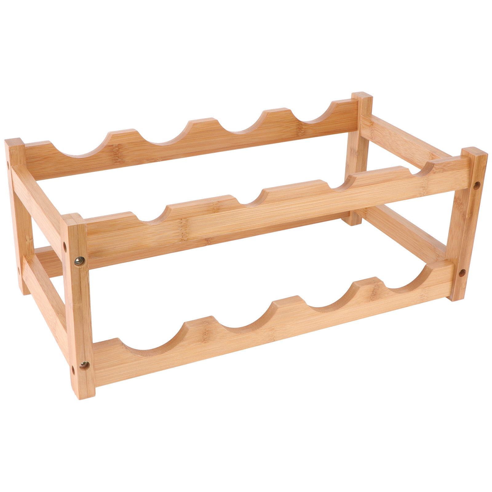 Rak Anggur Kayu Dua Lapis Warn - Home Bar Stand ulasan dan harga