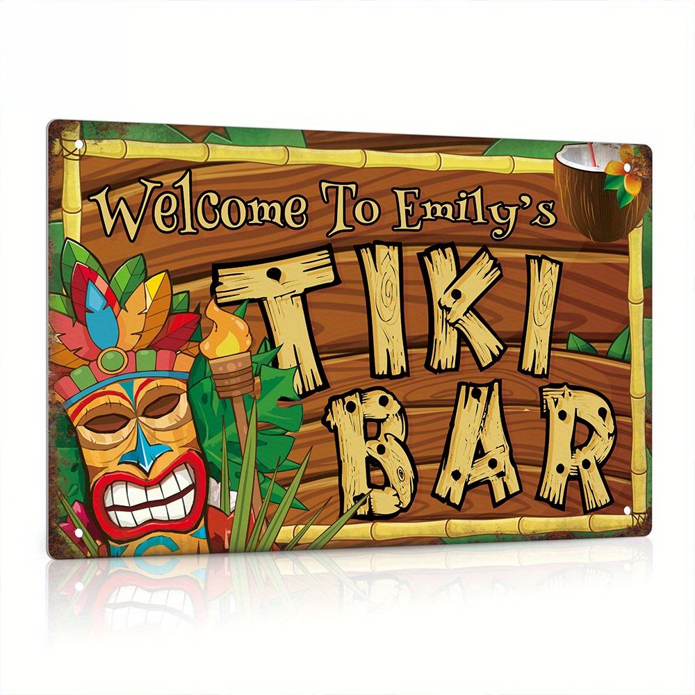 Papan Tanda Bar Tiki Dekorasi  - Home Bar Accessories ulasan dan harga