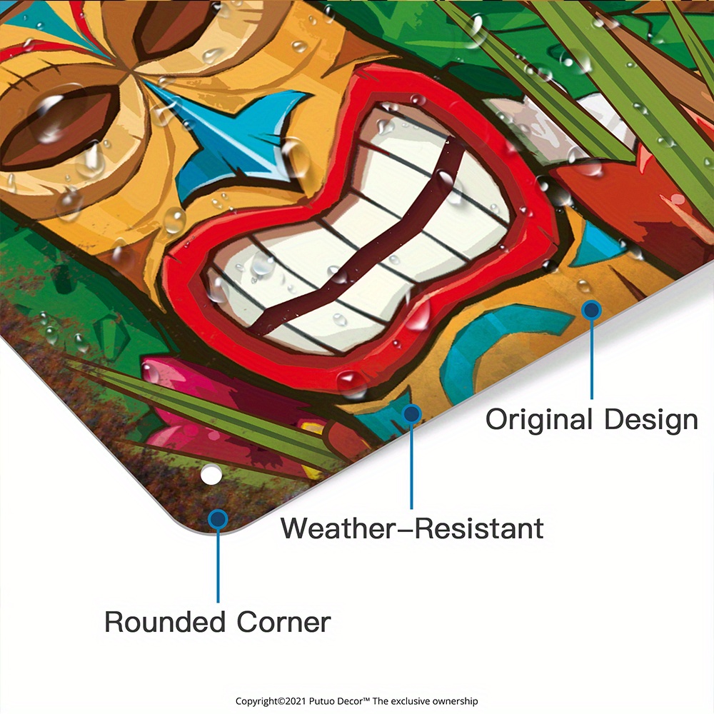 Papan Tanda Bar Tiki Dekorasi  - Home Bar Accessories ulasan dan harga