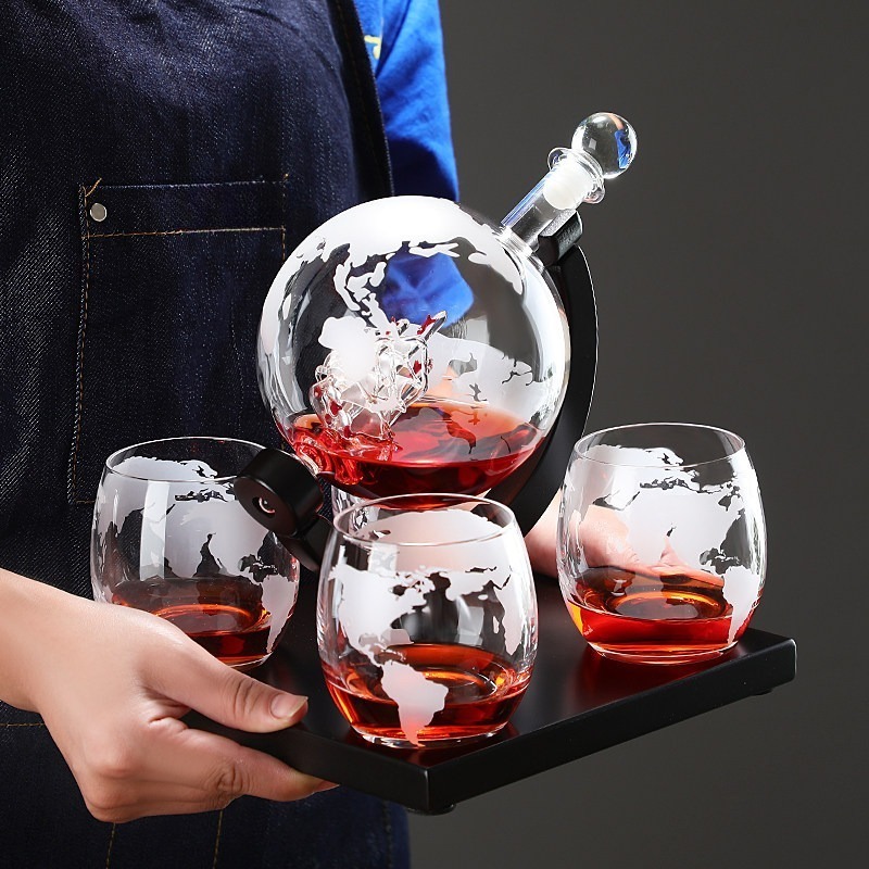Set Dekanter Anggur Globe Deko - Home Bar Stand ulasan dan harga