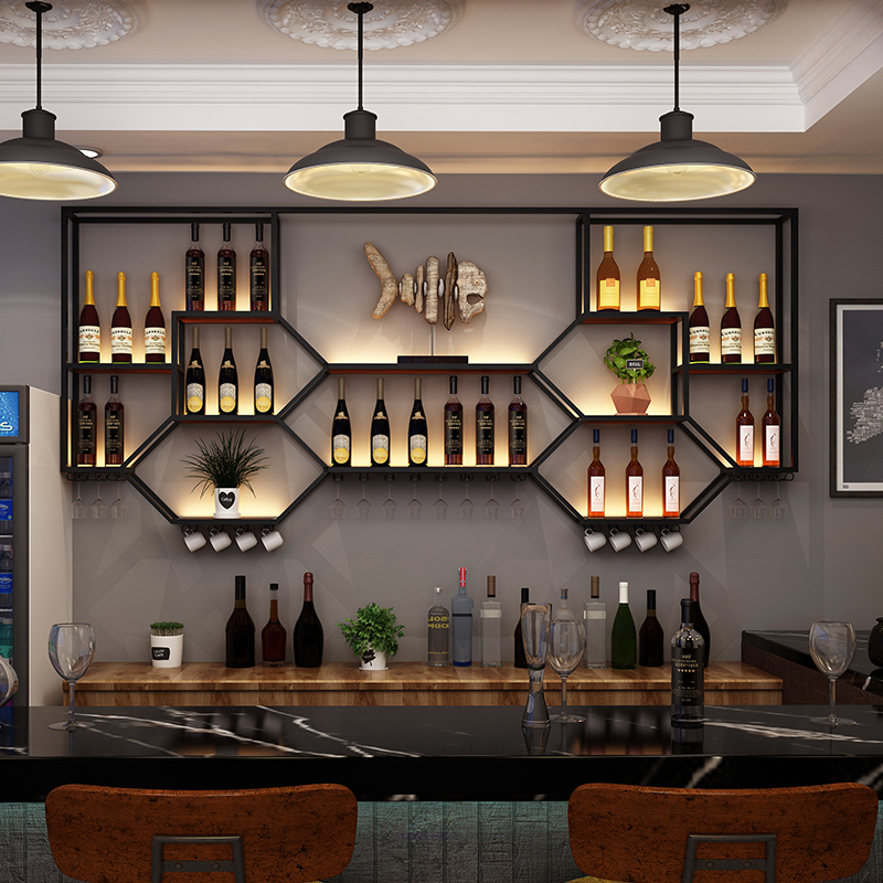 Rak Logam Lemari Anggur Ruang  - Home Bar And Cabinet ulasan dan harga