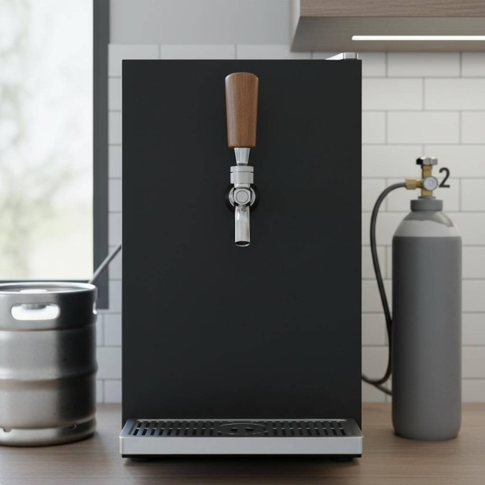 Pegangan Bir Kayu Pendek Pegan - Home Bar Accessories ulasan dan harga