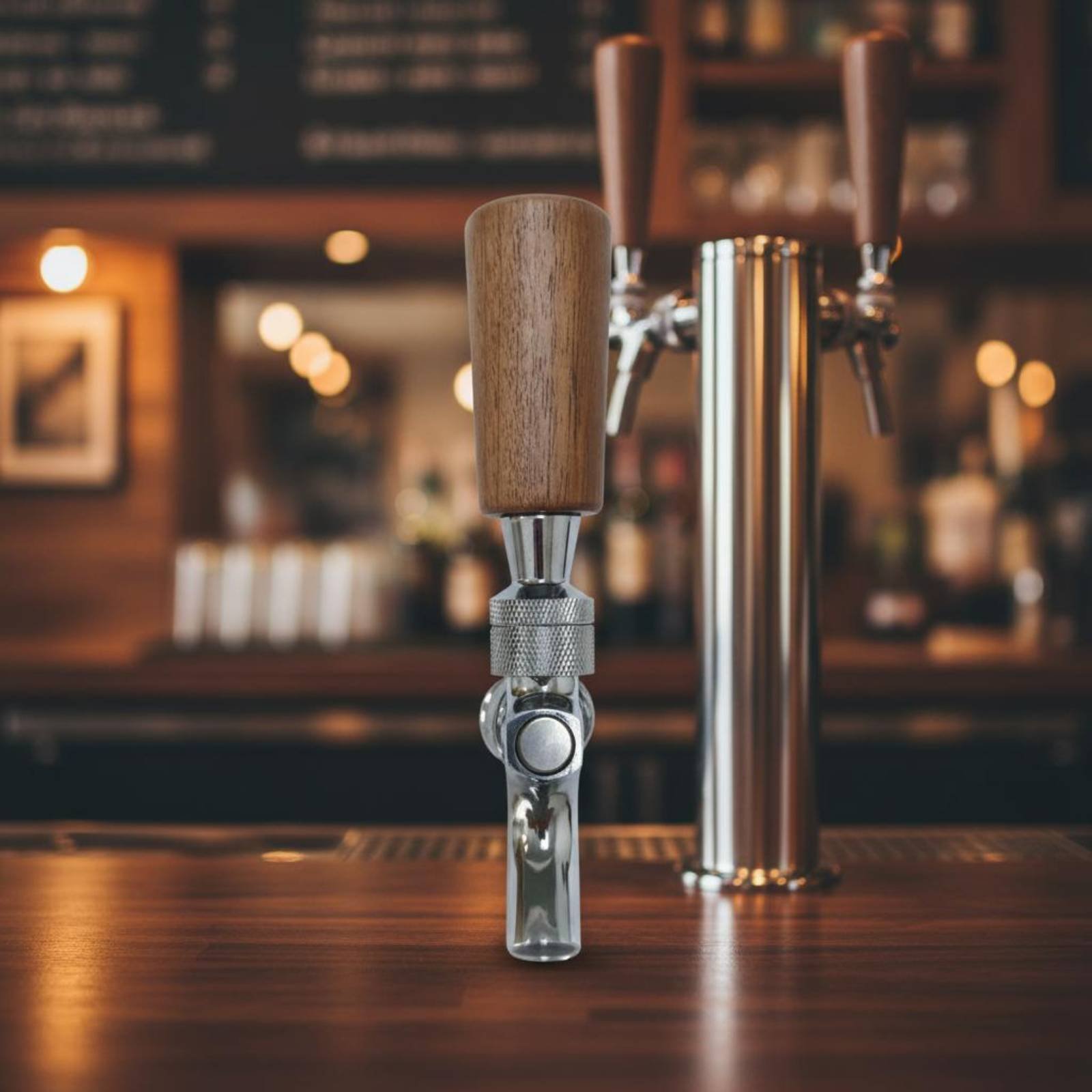 Pegangan Bir Kayu Pendek Pegan - Home Bar Accessories ulasan dan harga